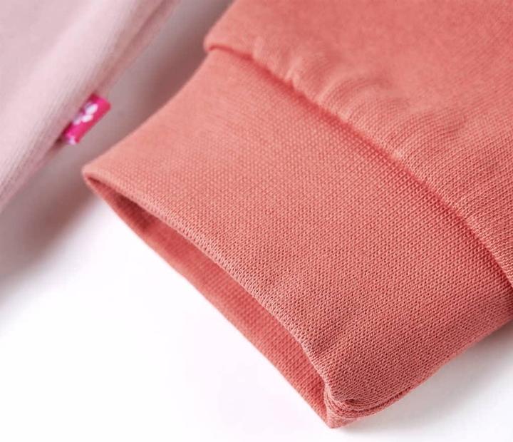 Produktbild VidaXL Kinder-Sweatshirt mit Farbblock Rosa 140,Material: 80 (140)