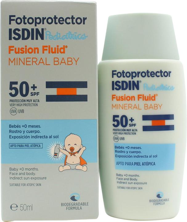 Actual product image Isdin Mineral Baby (Suntan cream, SPF 50, 50 ml)