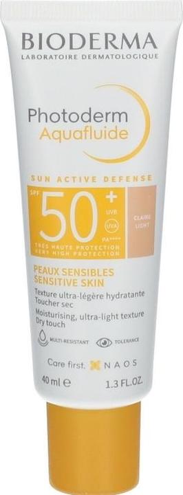 Actual product image Bioderma Hip $, Photoderm Aquafluide SPF 50 + Ultralekki Fluid skin light shade 40 ml - long shelf li (Suntan cream, SPF 50, 40 ml)
