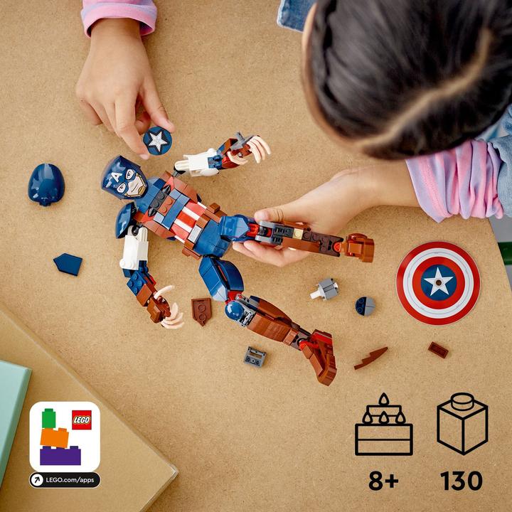Image du produit LEGO Figurine de construction Captain America (76258, LEGO Marvel)