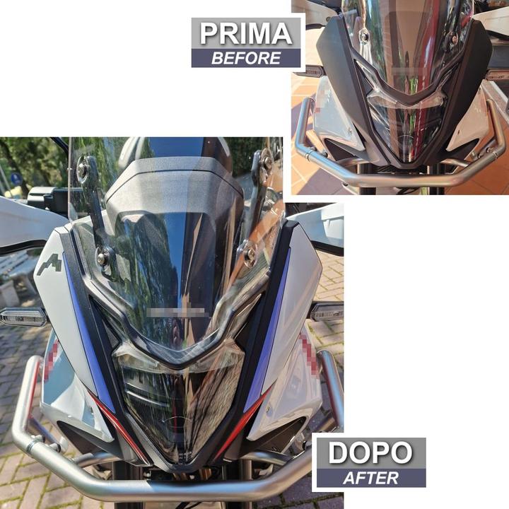 Actual product image ResinBike Motorrad Scheinwerfer-Schutzfolie