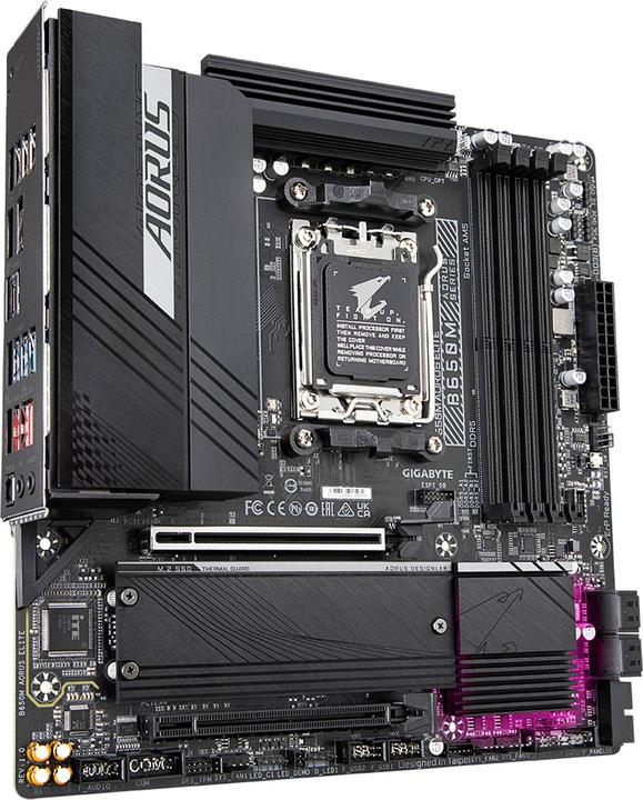 Actual product image Gigabyte B650M AORUS Elite (AM5, AMD B650, mATX)