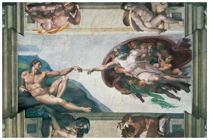 Actual product image Ravensburger Michelangelo Creation of Adam (5000 pieces)
