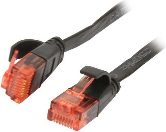 Produktbild Synergy 21 Patchkabel RJ45 UTP(U/UTP). 2m schwarz, CAT6, PVC, Flach, Sy (U/UTP, CAT6, 2 m)