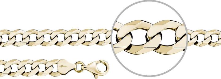Immagine prodotto Der Kettenmacher Bracciale Panzer oro diamante 7,9 cm 19 cm (19 cm, Argento 925)