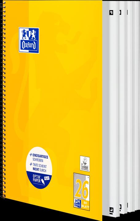 Image du produit Oxford Bloc-notes collège (A4+, Quadrillé, Couverture souple)