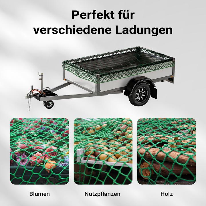 Actual product image Wiltec Car Trailer Safety Net 5x3m for Securing Luggage and Cargo on Trailers and Pickup Trucks