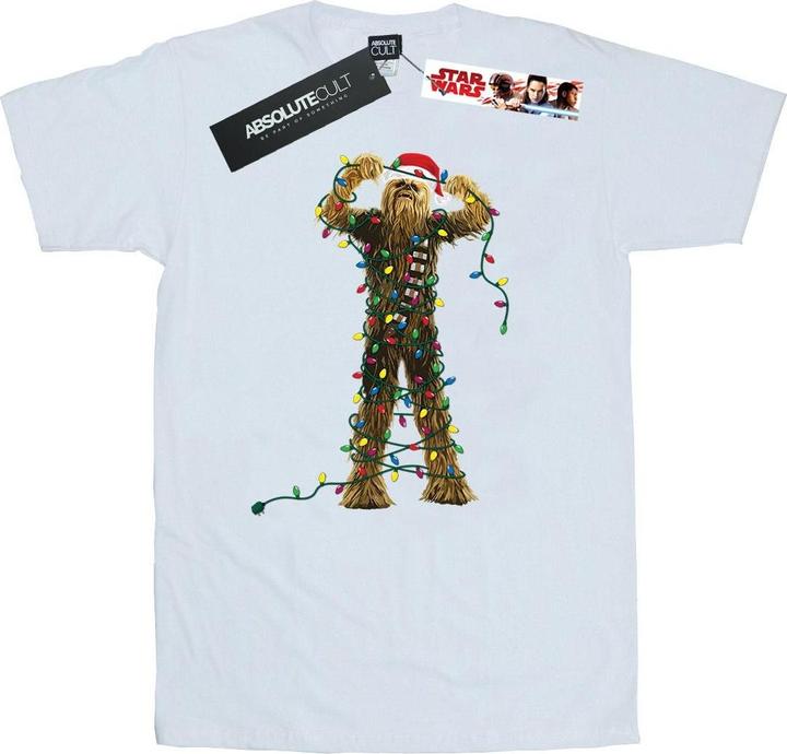 Star Wars Chewbacca Christmas Lights TShirt (L)