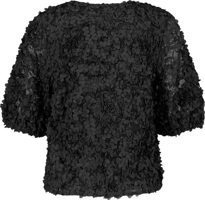 Produktbild Taifun Spitzenshirt mit Blüten-Dekor T-Shirt Kurzarm Rundhals (40)