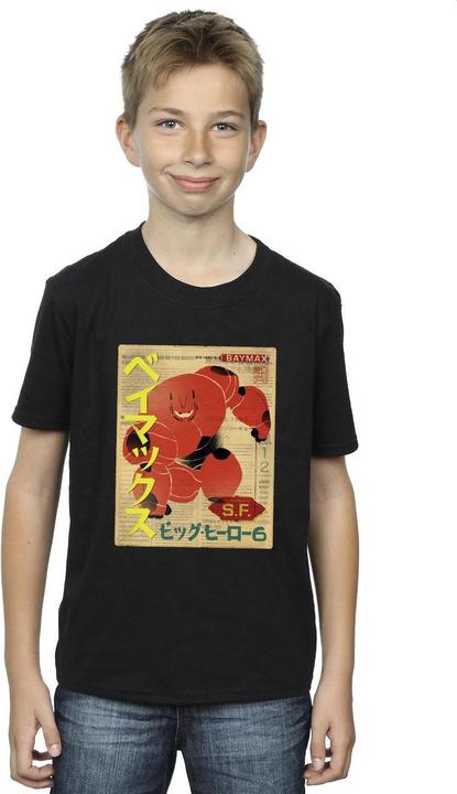 Immagine prodotto Disney Big Hero 6 Baymax Baymax Newspaper Maglietta Ragazzi (116)