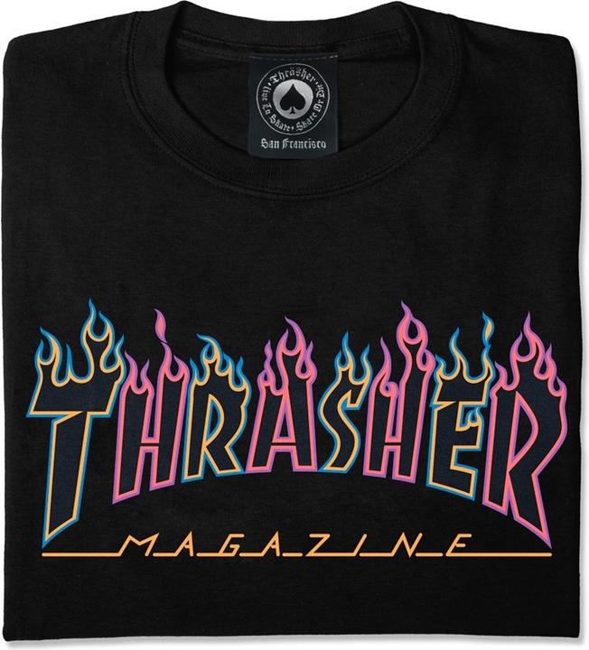 Image du produit Thrasher Double Flame Neon Logo T-shirt (S)