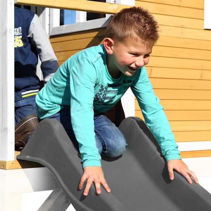 Produktbild Axi Sarah Spielhaus Braun/weiss - Graue Rutsche