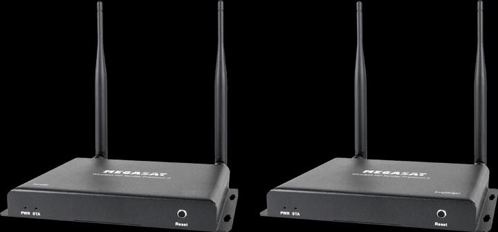 Actual product image Megasat HDMI Radio Transmission (Set) Wireless HD Transmitter Premium II 200 m 20 kHz, 60 kHz 1920 x 1080 (200 m, HDMI 2.0)