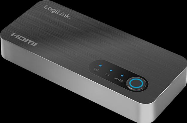 Image du produit LogiLink Commutateur HDMI, 2x1 port, 8K/60 Hz, HDCP, HDR, VRR, CEC