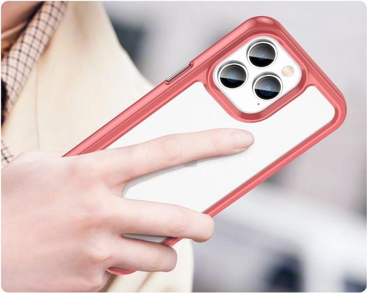 Image du produit Hurtel Outer Space Case iPhone 14 Pro Max coque rigide avec un cadre en gel rouge (Apple iPhone 14 Pro Max)
