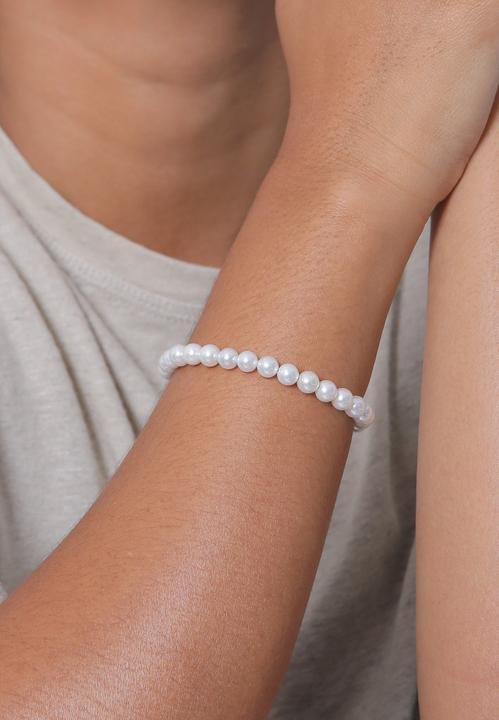 Image du produit Elli Perle, bracelet de perles (20 cm, Acier inoxydable, Perles de coquillages, Pas de perle, Argent sterling 925)