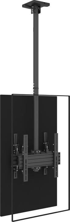 Actual product image Multibrackets Ceiling mount 2x, 32"-65", black, VESA 100x