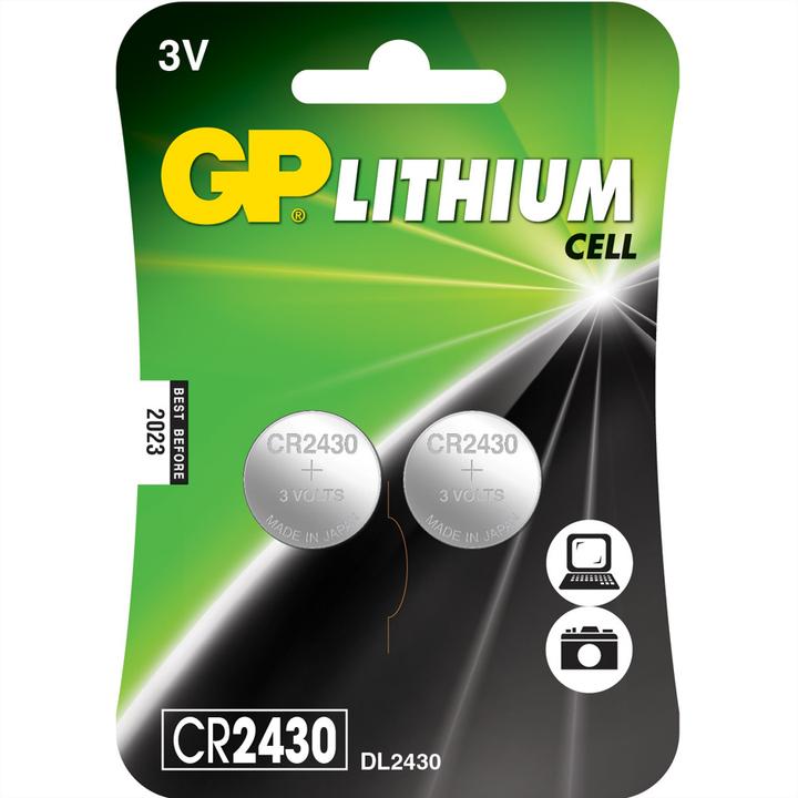Image du produit GP Batteries CR 2430 Lithium (2 pcs, CR2430, 300 mAh)