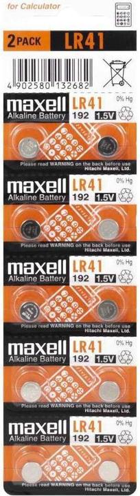 Image du produit Maxell LR41 (10 pcs, LR41, 28 mAh)