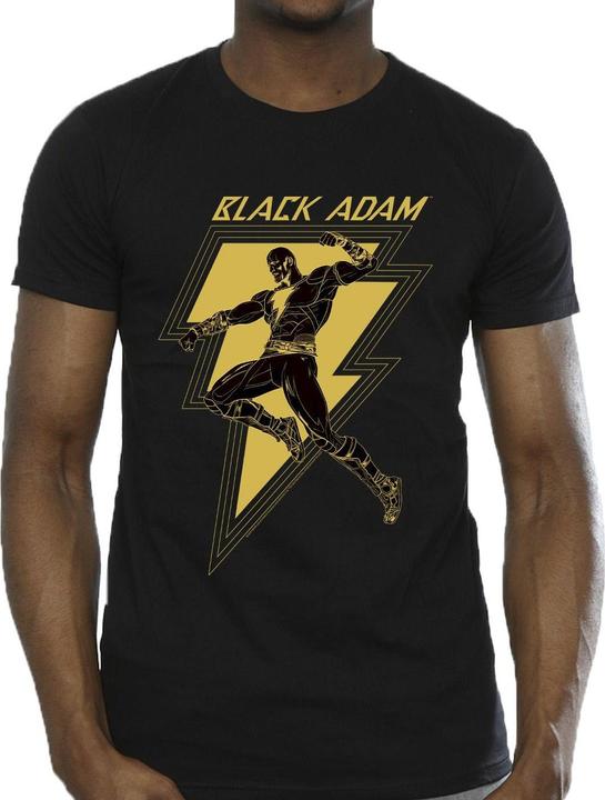 Produktbild Black Adam Golden Bolt Brust TShirt (4XL)