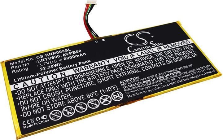 Actual product image NoName Battery for Barnes & Noble BNTV600 etc