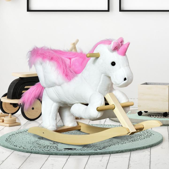 Immagine prodotto Homcom Animale a dondolo con disegno di unicorno