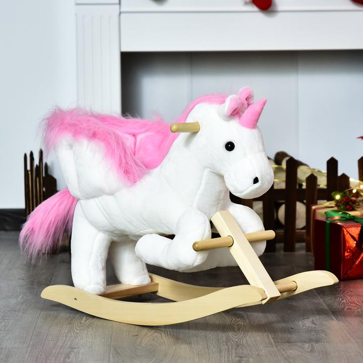 Immagine prodotto Homcom Animale a dondolo con disegno di unicorno
