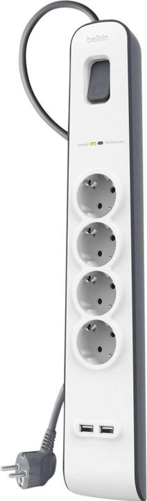 Image du produit Belkin BSV401VF2M (4 x, CEE 7/3, USB-A, 2 m)