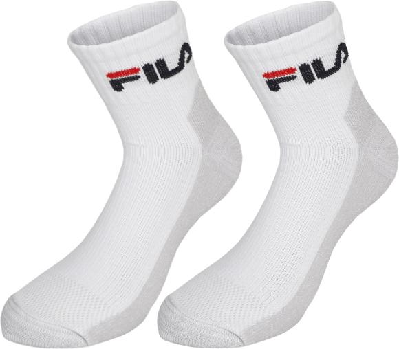 FILA Performance Quarter Tennis Socks White (2x)
