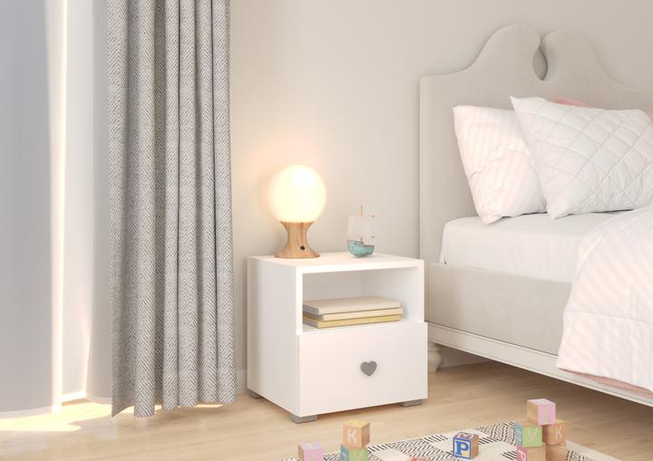 Image du produit ADRK Furniture Table de nuit avec tiroir EMI (37 x 37 x 37 cm)