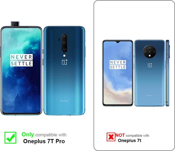 Actual product image Cadorabo Book with stand function cover (OnePlus 7T Pro)