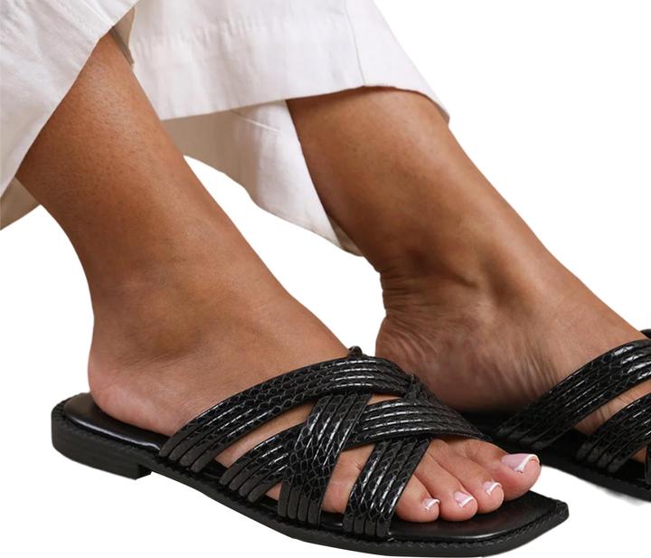 Actual product image Where's That From Womens/Ladies Crete Multi Crossover Strap Sliders (37)