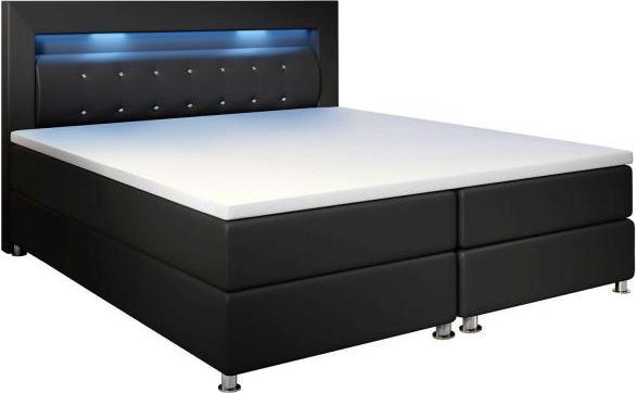 Actual product image Juskys LED box spring bed Montana (180 x 200 cm)