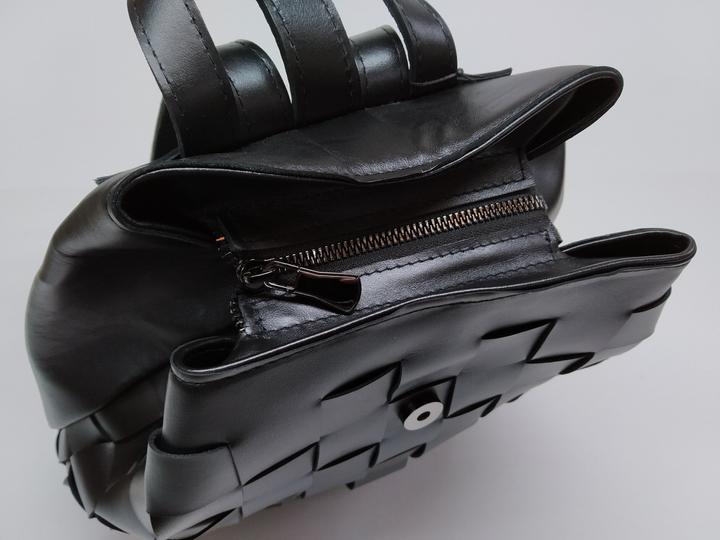 Image du produit Only-Bags.Store Alternative Patchwork Style Genuine Leather Backpack, Calfskin Bag, Leather Handbag, Iconic