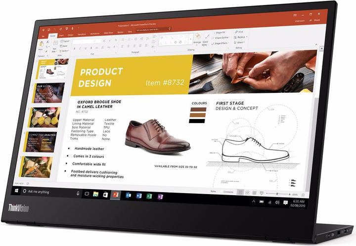 Actual product image Lenovo ThinkVision M14 (1920 x 1080 pixels, 14")