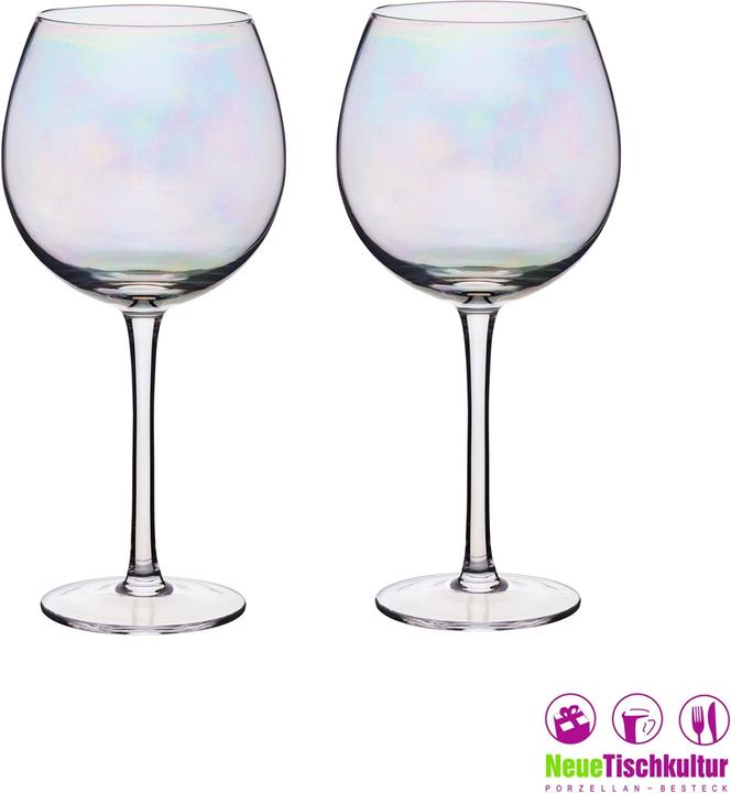 Produktbild neuetischkultur Gin-Gläser Set 2-teilig, bunt schimmernd (5 dl, 2 x)