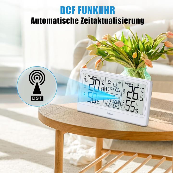 Image du produit Baldr Funk-Wetterstation mit Aussensensor und DCF Uhr