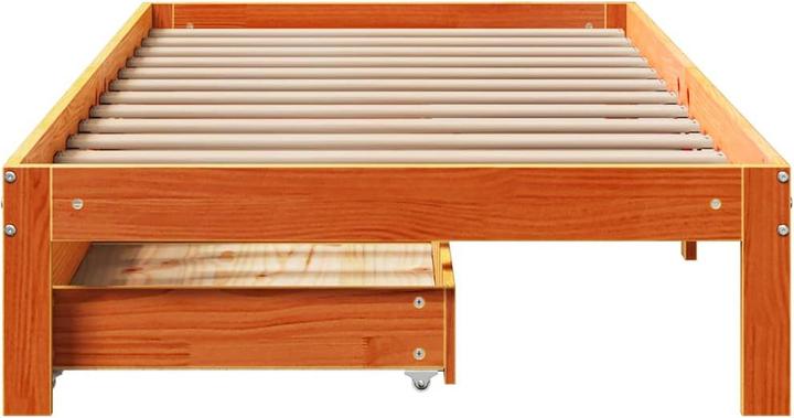 Image du produit VidaXL Lit avec tiroirs pin (140 x 190 cm)