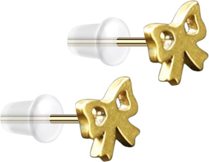 Produktbild Star Piercing Ohrstecker vergoldet Masche (Chirurgenstahl 316L, ohne Messing)