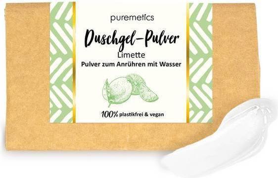 Produktbild Puremetics Duschgel-Pulver Limette
