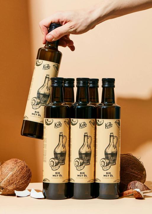 Image du produit KoRo Huile MCT bio (triglycérides à chaîne moyenne issus de l'huile de coco) (500 ml)