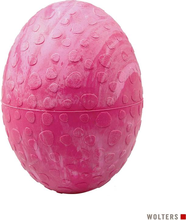 Image du produit Wolters Présentoir oeuf d'autruche taille M 8 x 6 cm Ø framboise (Jouet à balle chien)