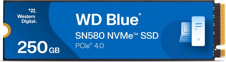 Actual product image WD Blue SN580 (250 GB, M.2 2280)
