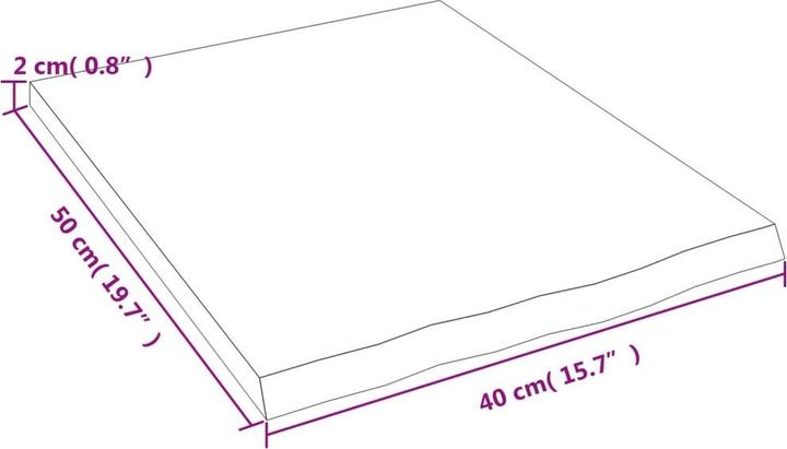Produktbild VidaXL Sidorova (40 x 50 x 2 cm)