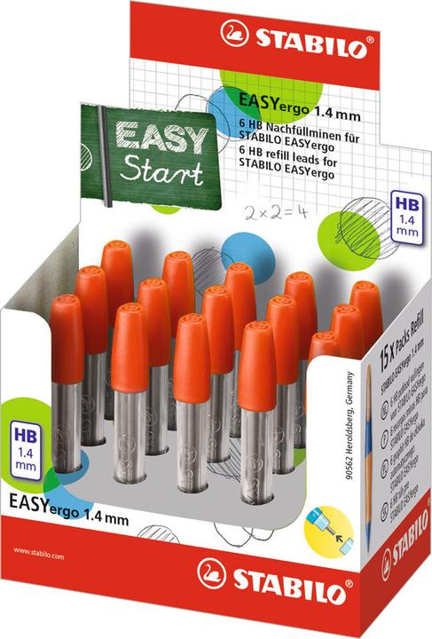 Image du produit STABILO Les mines de crayon EASYergo Start (1.40 mm, HB, 6 x)