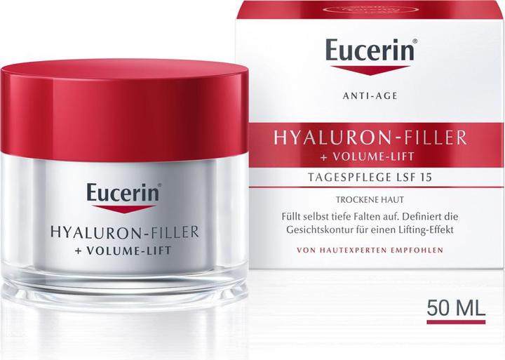Image du produit Eucerin HYALURON-FILLER + VOLUME-LIFT Soin de jour pour peaux sèches SPF 15 (50 ml)