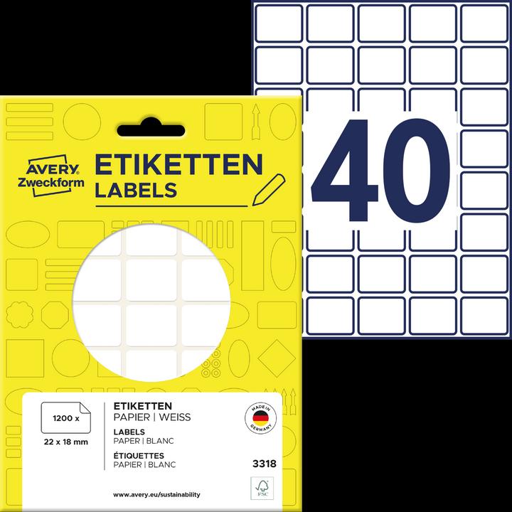 Produktbild Avery Mini Organisationsetiketten