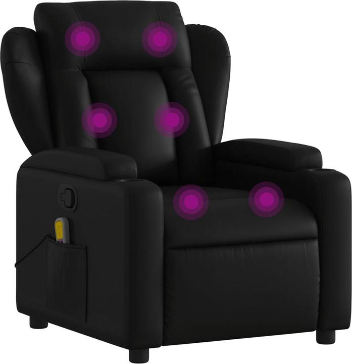 Produktbild VidaXL Massagesessel Schwarz Kunstleder,Farbe: Schwarz,Material