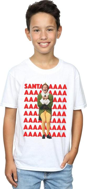 Immagine prodotto Elf Buddy Santa Scream Maglietta Ragazzi (128)