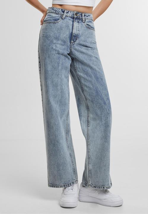 Produktbild Urban Classics Ladies Wide Leg Slit Denim (30)